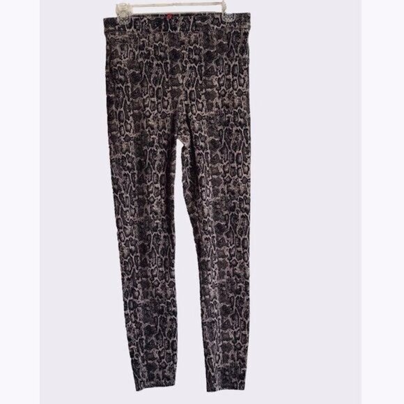 Spanx Women’s Medium Snake Print Jean-ish Ankle Leggings Pull On Edgy Glam 29x27 - Picture 3 of 10